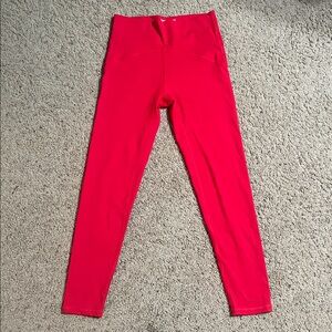 VSHRED Women's Red High-Waisted Leggings